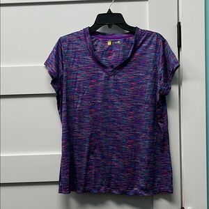 Xersion Multicolor Short Sleeve Top size XL